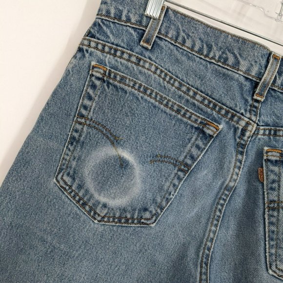 Levis VTG Loose Fit 545 Jeans 34x34 Gold Tab High Rise Denim 100% Cotton Blue - Picture 9 of 12